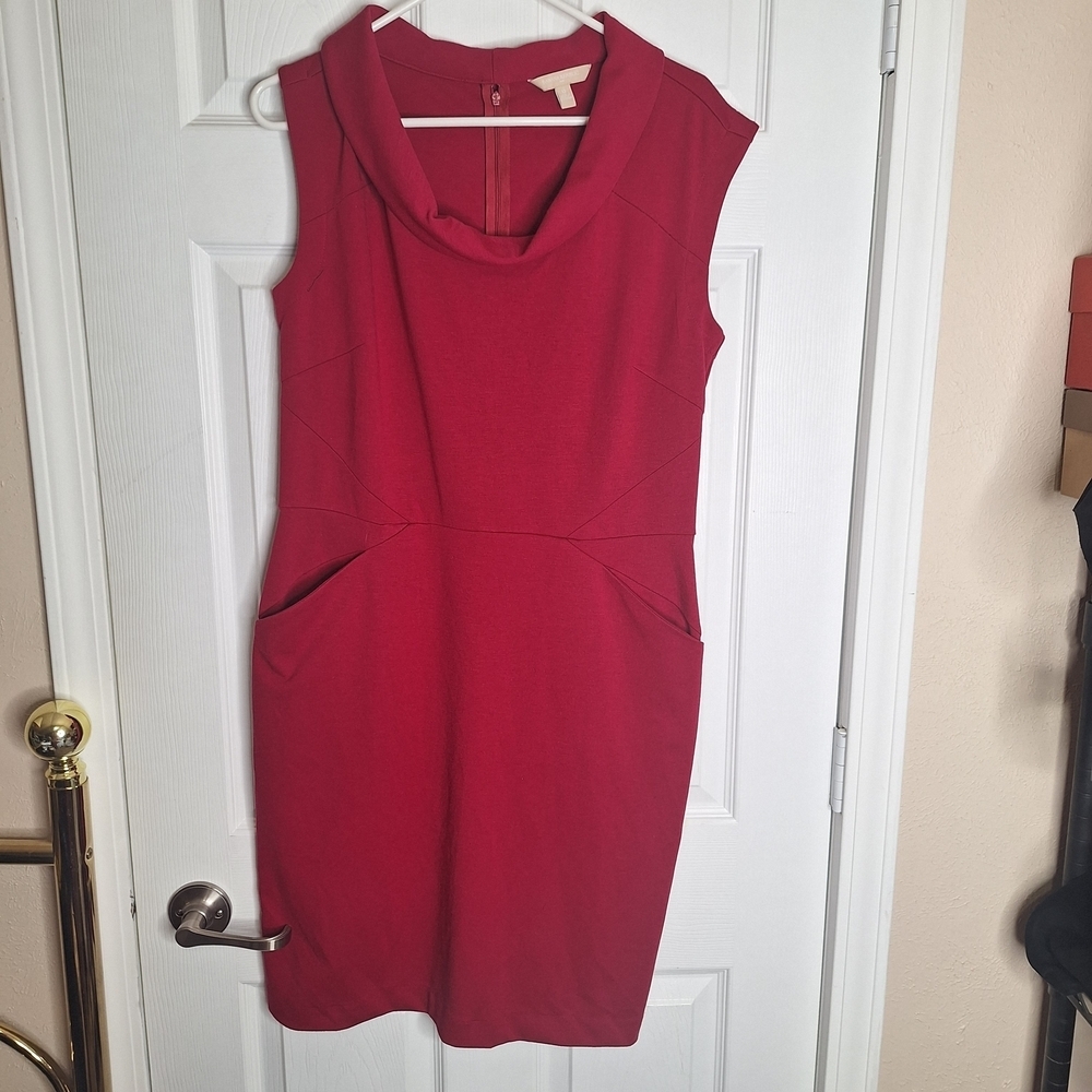 Banana Republic Factory Scarlet Sleeveless Dress Size 12